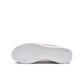 Nike Womens Cortez Leather Forrest Gump sneakers in white with red accents, showcasing classic Nike design and leather upper.
