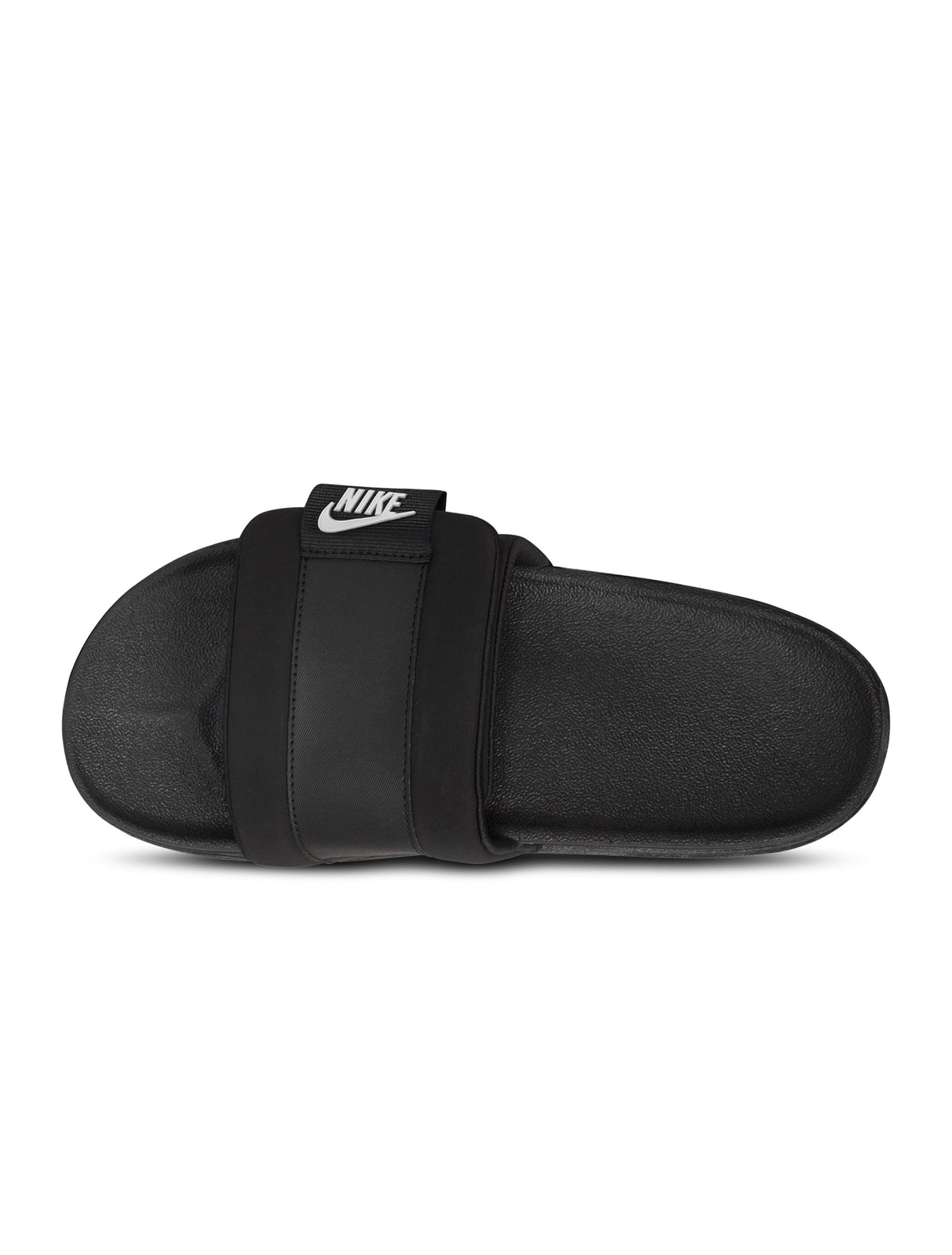 Black Nike men’s Offcourt Adjust slides with cushioned footbed and adjustable upper