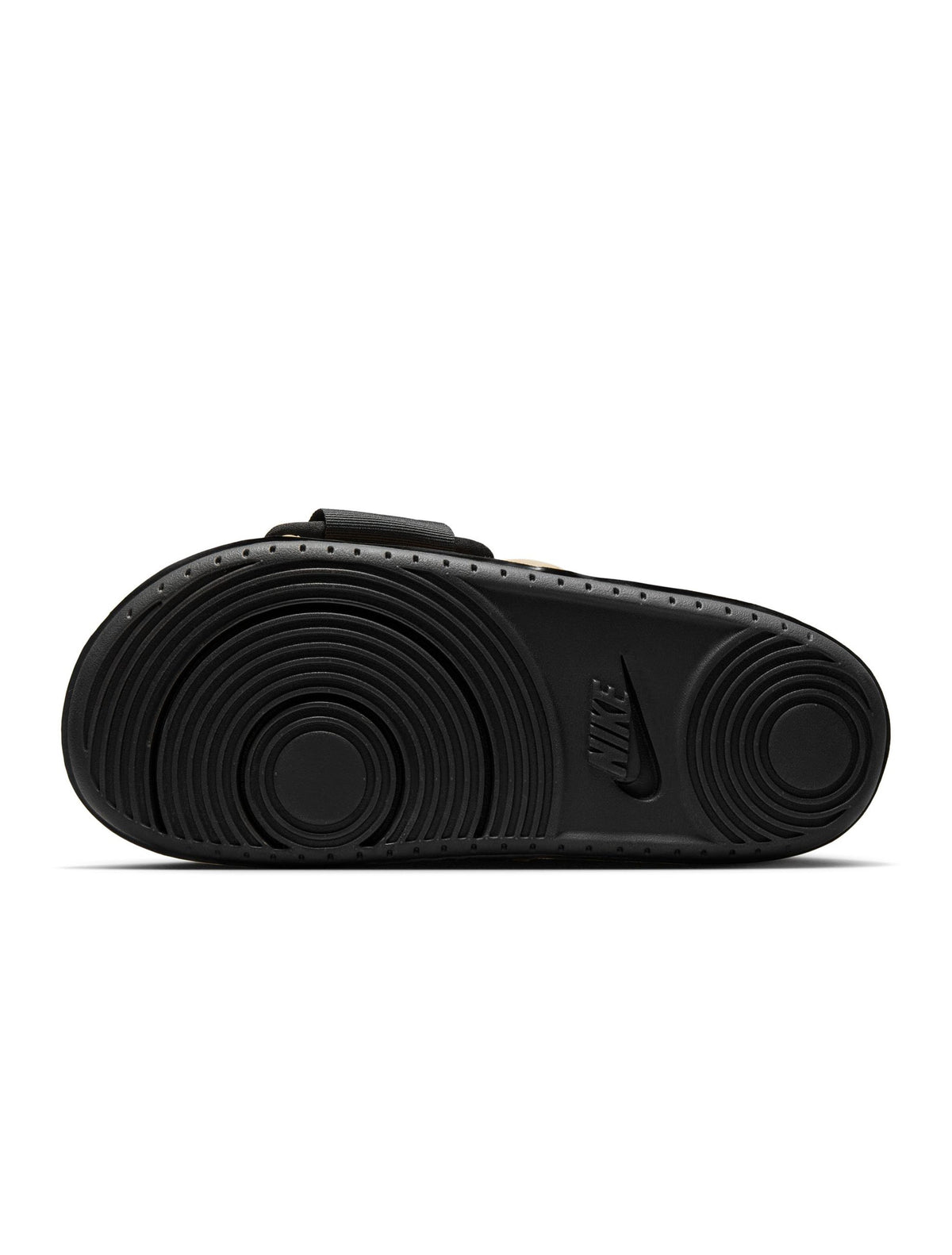 Nike men's Offcourt Adjust slides in black and khaki with adjustable straps