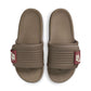 Nike Men's Offcourt Adjust Slides in Ironstone, adjustable strap and cushioned sole sneaker slide footwear