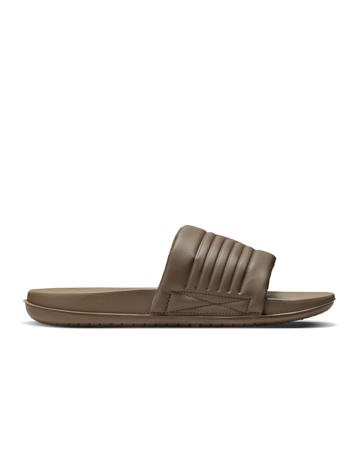 Nike men’s Offcourt Adjust slides in Ironstone with adjustable strap and cushioned sole