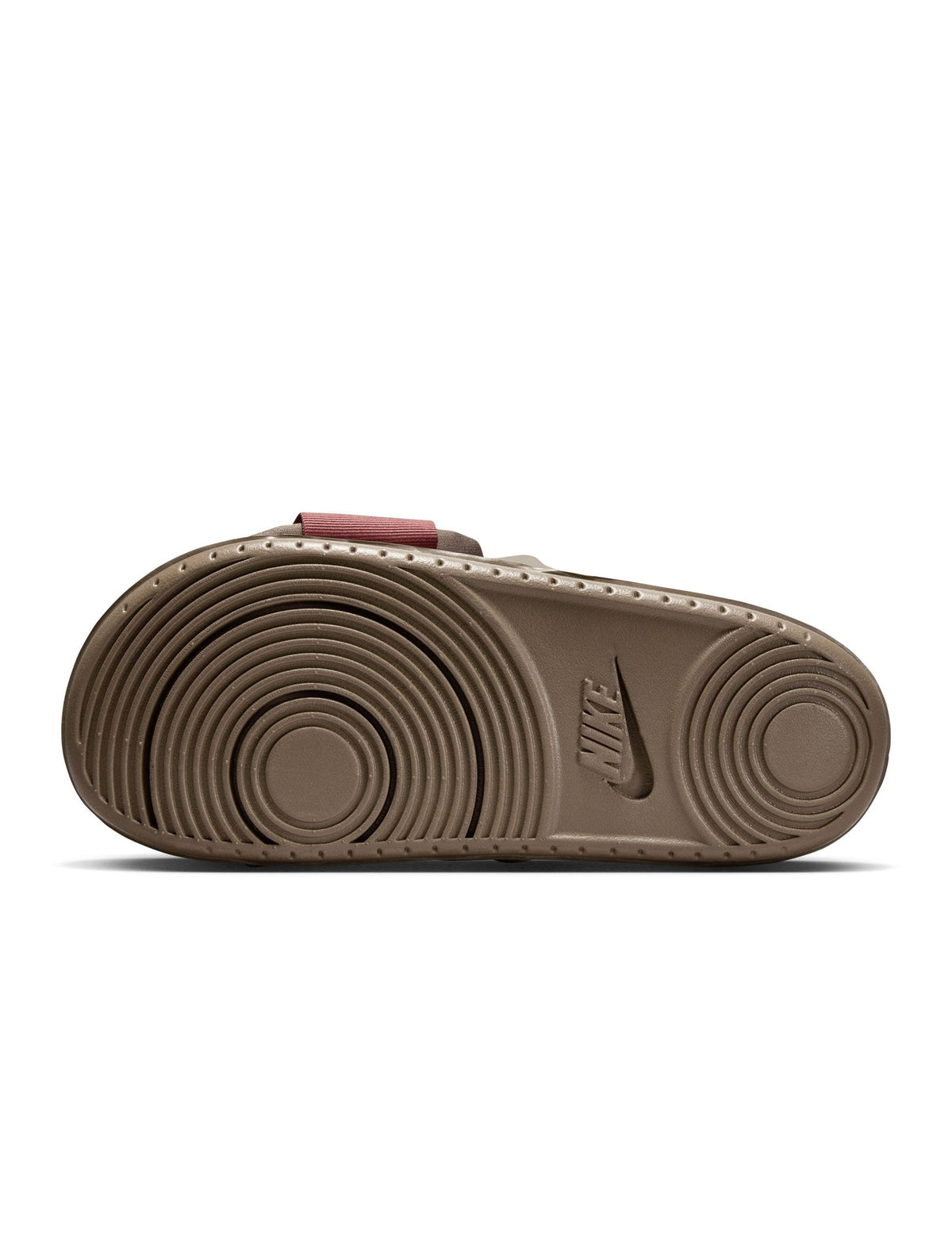 Nike men's Offcourt Adjust slides in Ironstone with adjustable strap and cushioned sole