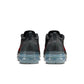 Nike men's Air Vapormax 2023 Flyknit sneakers in dark grey with Gym Red accents