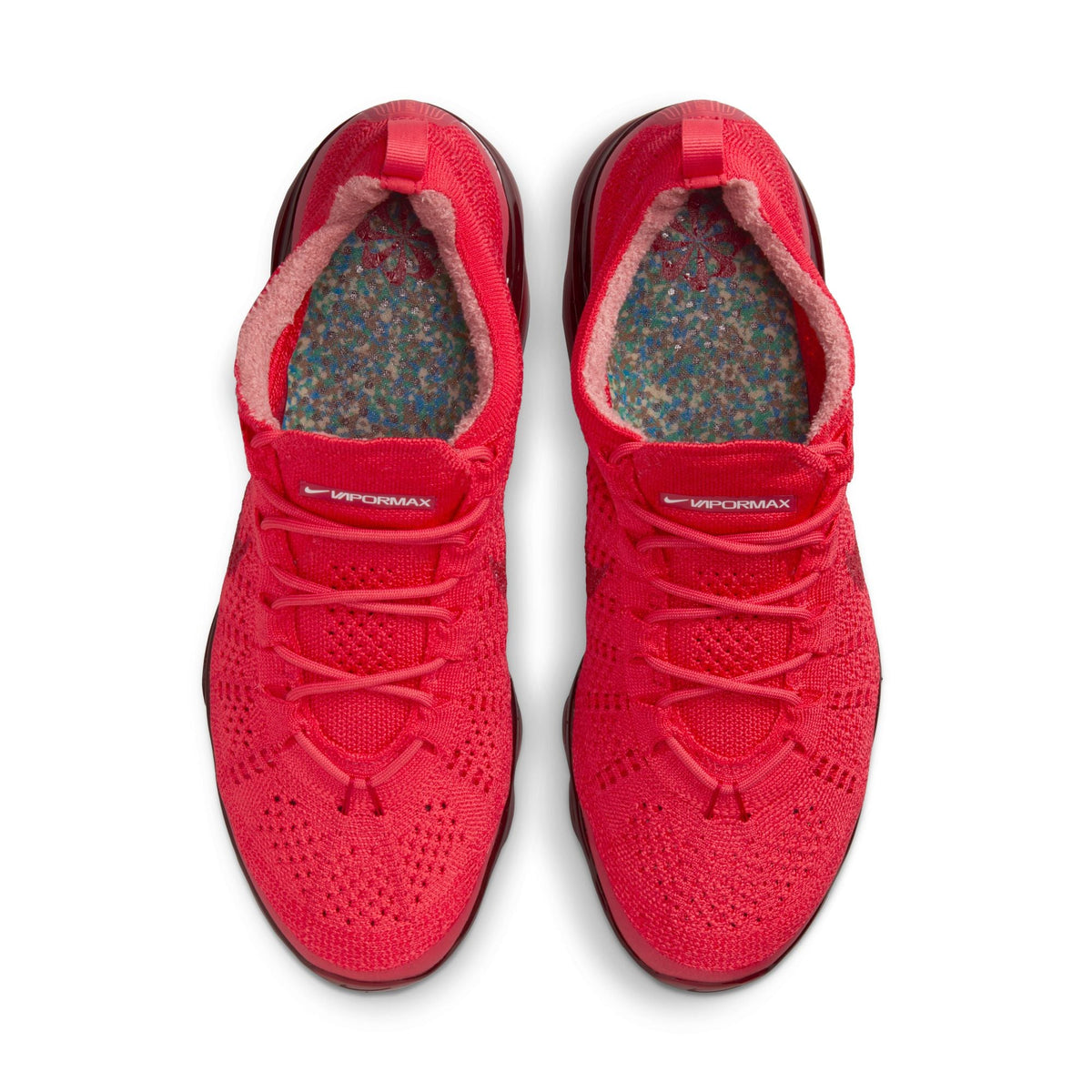 Nike Men’s Air VaporMax 2023 Flyknit Track Red sneakers by Denim Exchange, side view