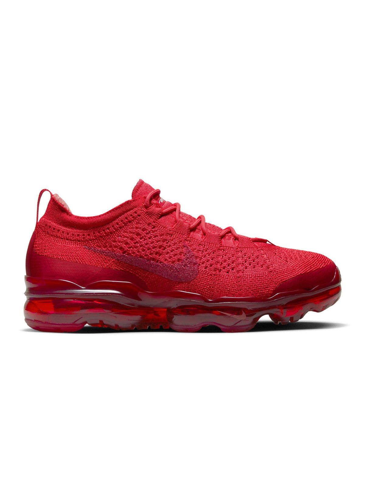 Denim Exchange men's Nike Air VaporMax 2023 Flyknit sneakers in Track Red with cushioned sole