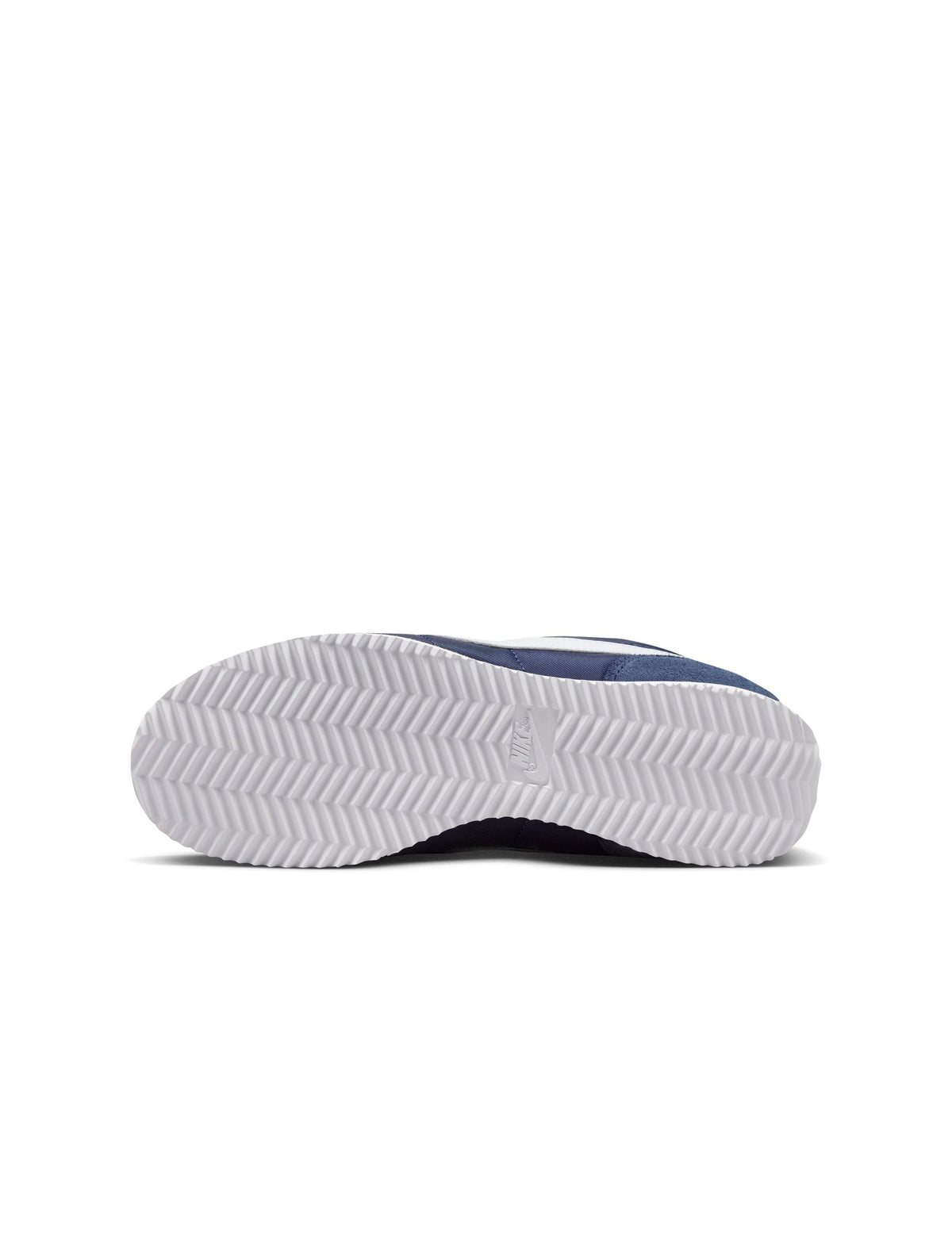 Nike Womens Cortez Midnight Navy footwear featuring a classic design and navy blue color, displayed on a clean background.