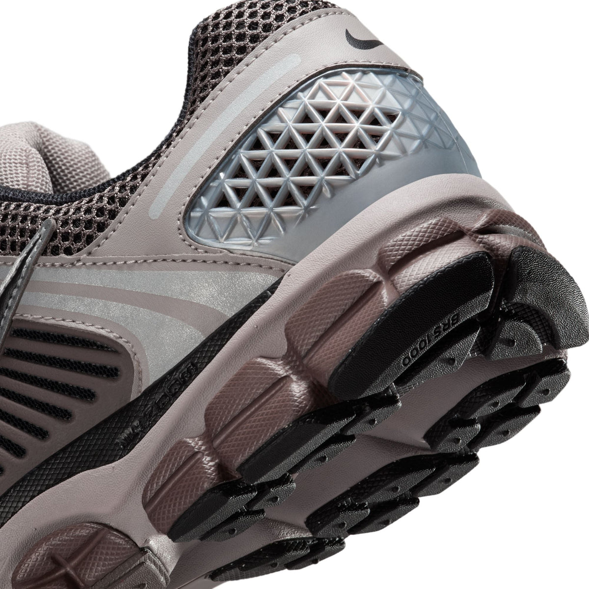 Nike men's Zoom Vomero 5 running shoes in college grey, athletic footwear with a sleek design and supportive sole.