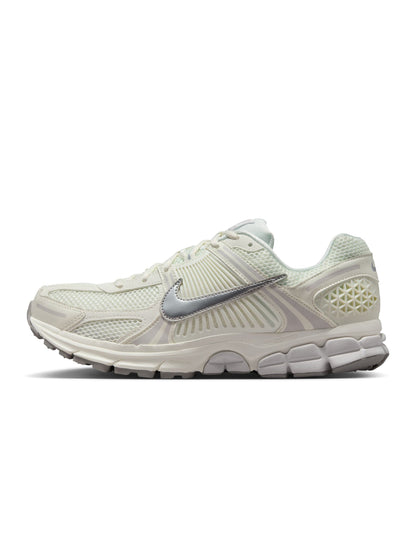Nike Men's Zoom Vomero 5 sneakers in Sail with layered mesh and suede upper, side view
