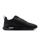 Nike Mens Air Max Nuaxis black athletic shoes with sleek design and visible air cushioning for comfort and style.