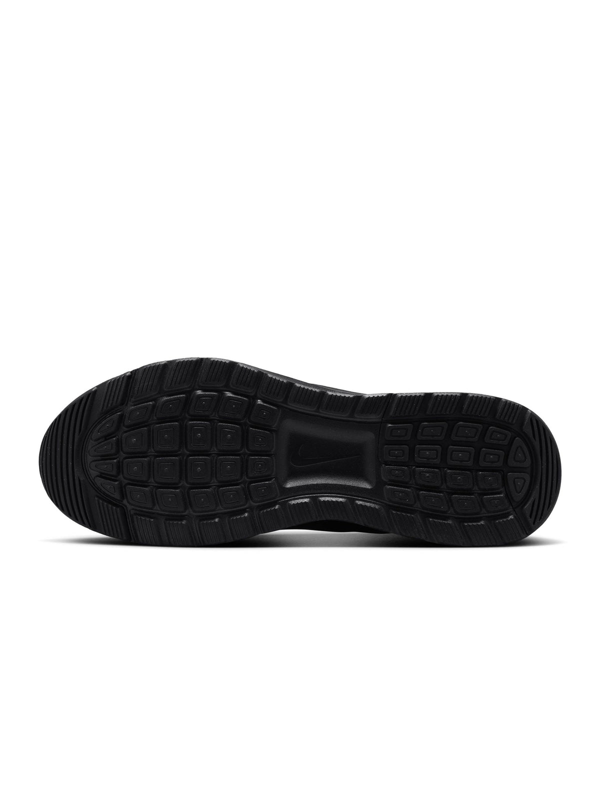 Nike Mens Air Max Nuaxis black sneakers featuring sleek design and cushioned soles for comfortable everyday wear.