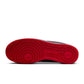 Nike men's Air Force 1 '07 black and university red sneakers - side view