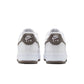 Nike Men's Air Force 1 '07 white and Cave Stone sneakers, side view