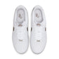 Nike men's Air Force 1 '07 footwear in white and cave stone leather sneakers