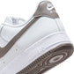 Nike Air Force 1 '07 men's sneakers in white and cave stone leather with classic low-top design