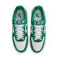 Nike men's Air Force 1 '07 white and Malachite sneakers