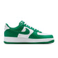 Nike Men's Air Force 1 ’07 white and Malachite sneakers, side view