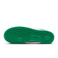 Nike men’s Air Force 1 ’07 sneakers in white and Malachite green