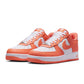 Nike Men's Air Force 1 '07 Orange Frost sneakers, stylish footwear with orange accents, displayed on clean background.
