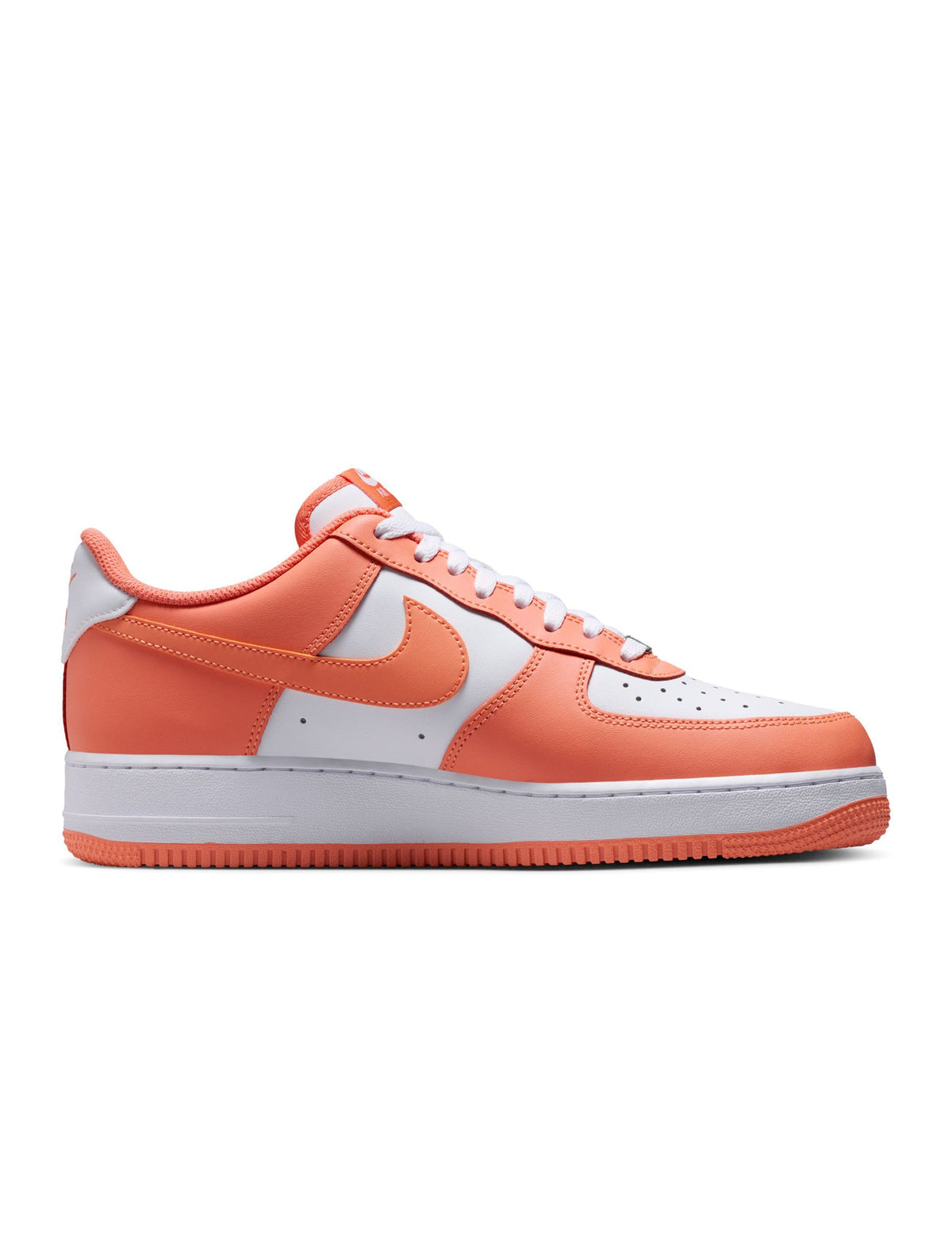 Nike Men's Air Force 1 '07 Orange Frost sneakers, stylish men's footwear with orange accents and classic design.