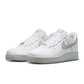 Nike Men's Air Force 1 '07 Summit White sneakers, side view of classic low-top footwear