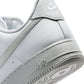 Nike Men's Air Force 1 '07 Summit White sneakers, side view in classic low-top design