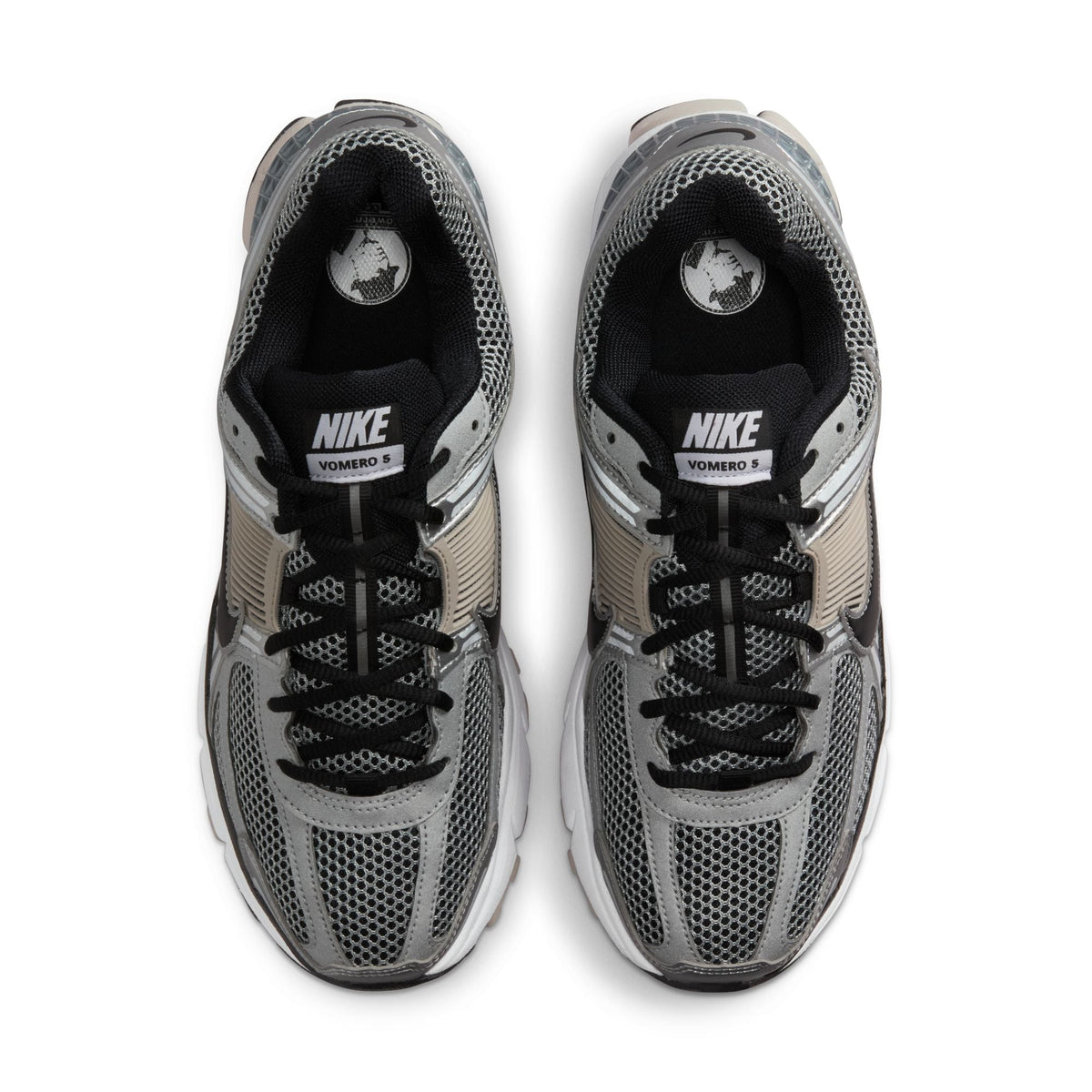 Nike men's Zoom Vomero 5 sneakers in metallic silver by Denim Exchange
