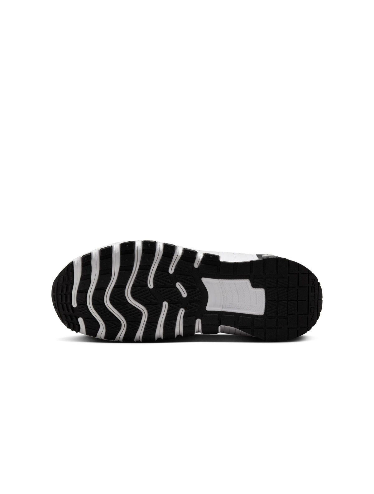 Nike Women's Free Metcon 6 athletic shoes in black and white, designed for training and active wear.