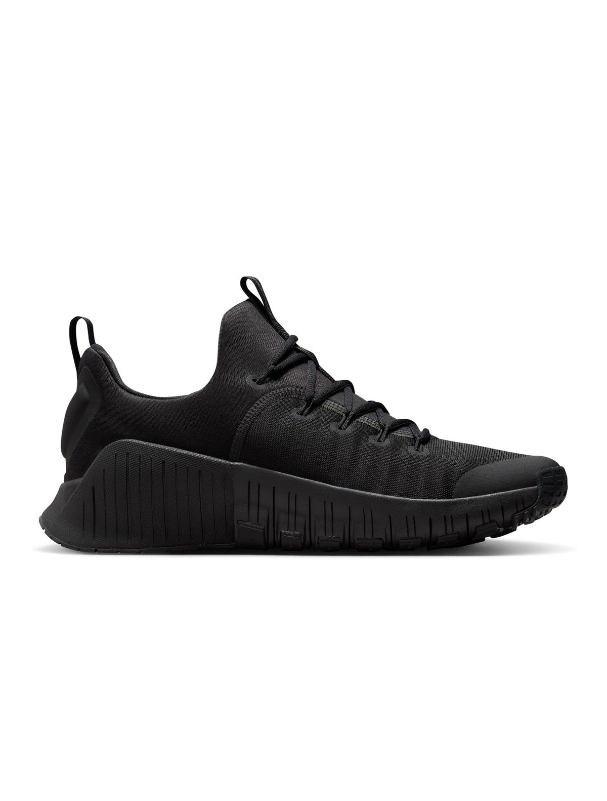 Nike Men's Free Metcon 6 black and anthracite training shoes, side view