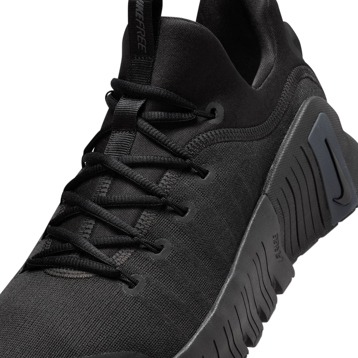 Nike Men's Free Metcon 6 black and anthracite training shoes, side view