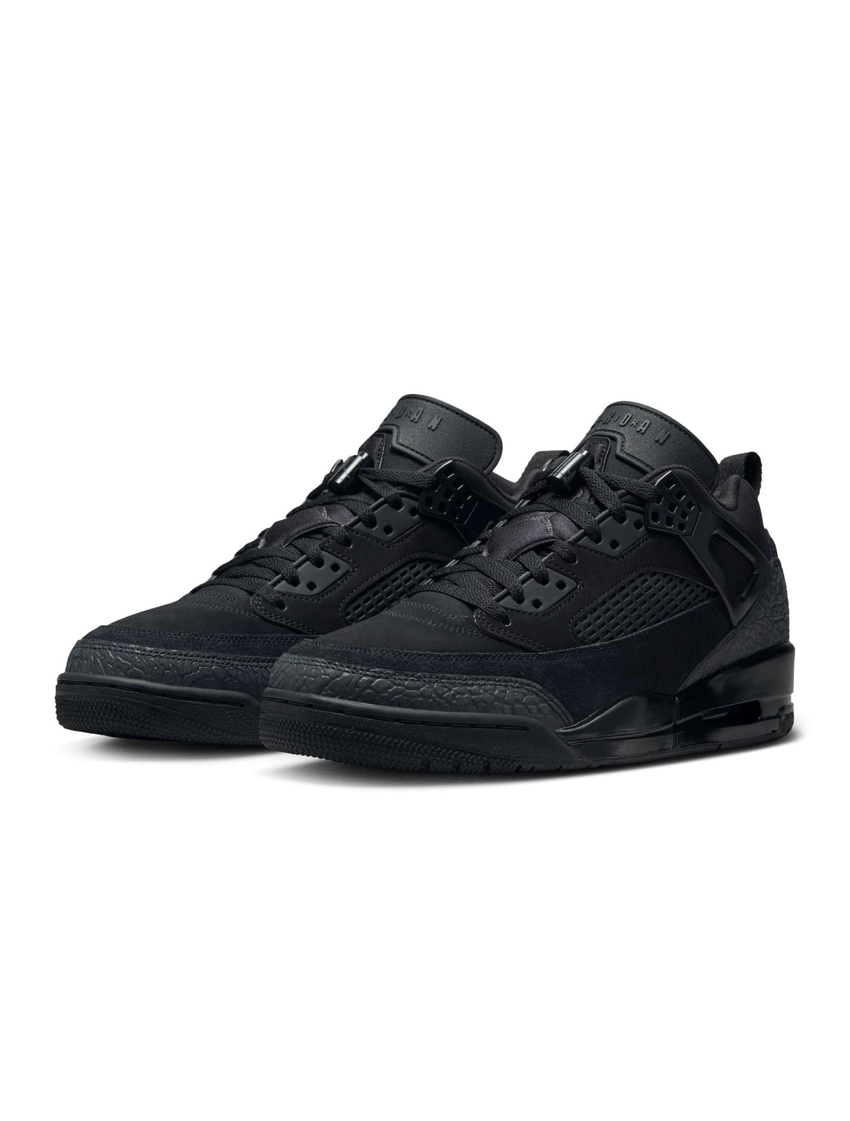 Air Jordan Men's Spizike Low black sneakers by Denim Exchange, side view