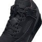 Air Jordan Men's Spizike Low black sneakers, side view with low-top design and visible Jordan detailing