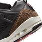 Men's Air Jordan Spizike Low sneakers in black and university red, showcasing the stylish design and athletic footwear features.