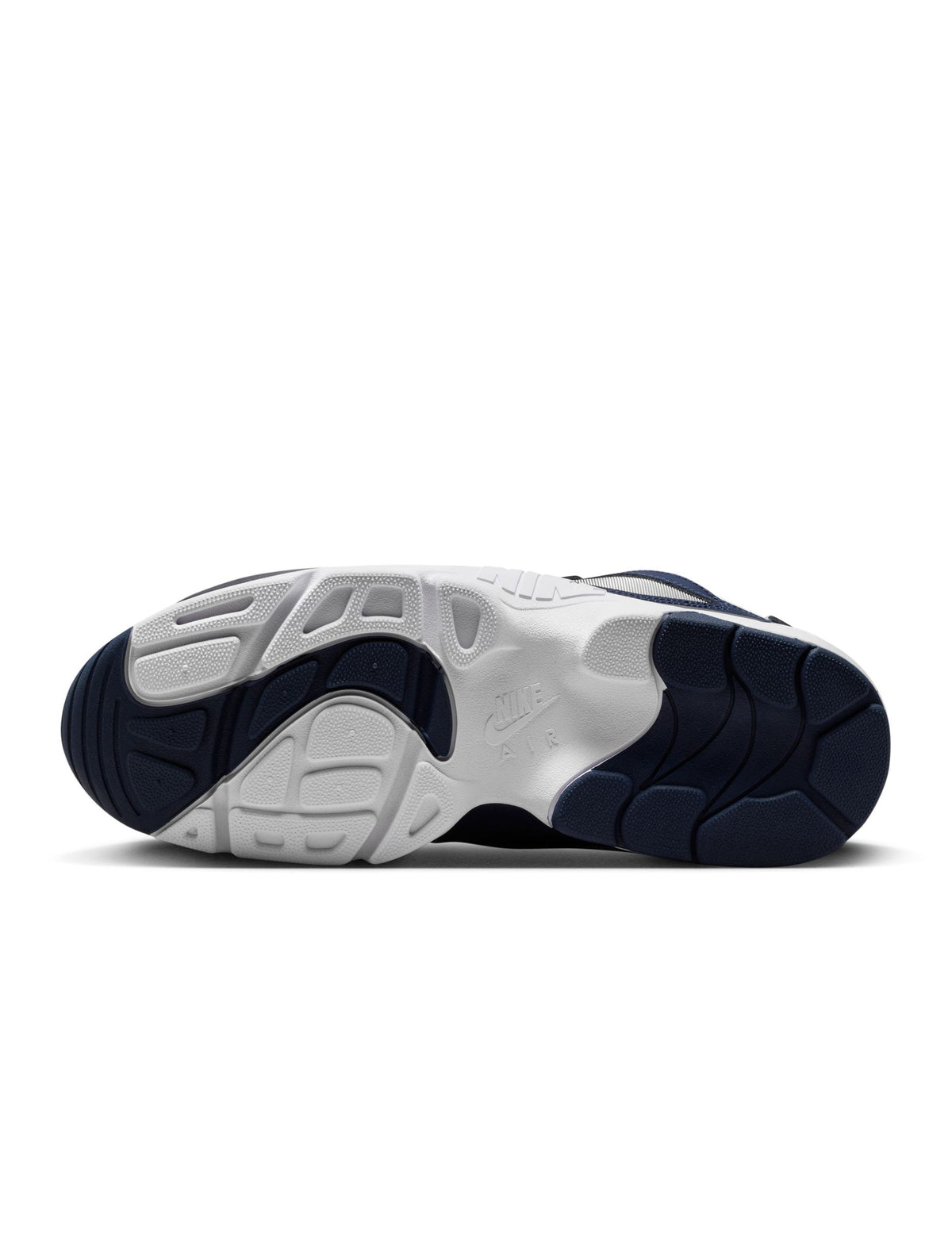 Nike men's Air Diamond Turf Cowboys sneakers, navy and white athletic footwear with logo details and cushioned sole.