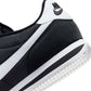 Nike men's Cortez TXT black and white sneakers from Denim Exchange, side view