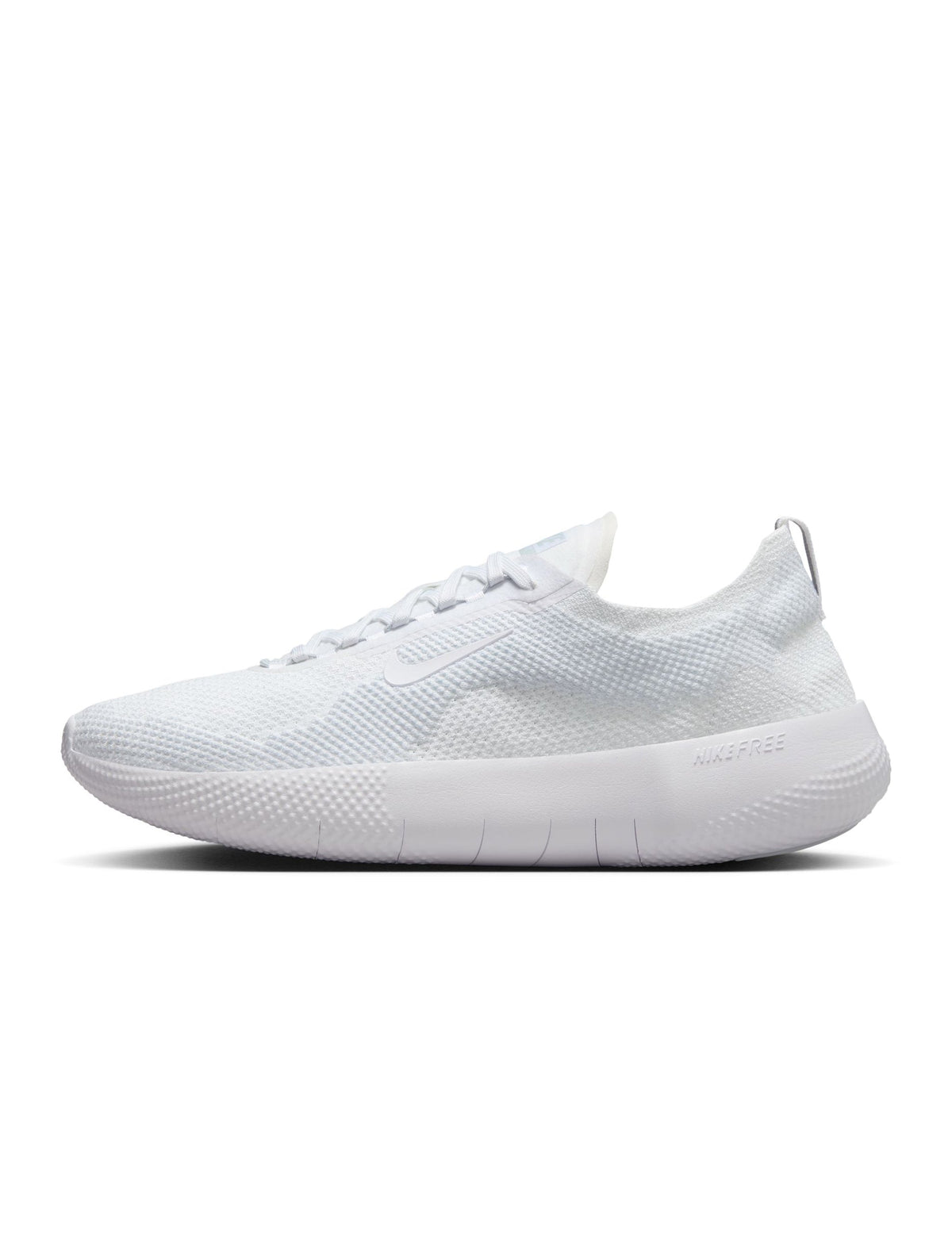 Nike men's Free 2025 white athletic footwear, stylish sneakers with a sleek design and lightweight construction.