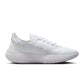 Nike men's Free 2025 white athletic shoes with breathable mesh upper and flexible sole, displayed on a neutral background.