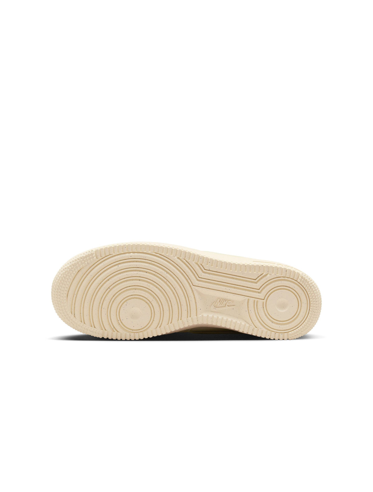 Nike Womens Air Force 1 Low Coconut Milk sneakers, white and cream leather footwear for women, casual style, front view.