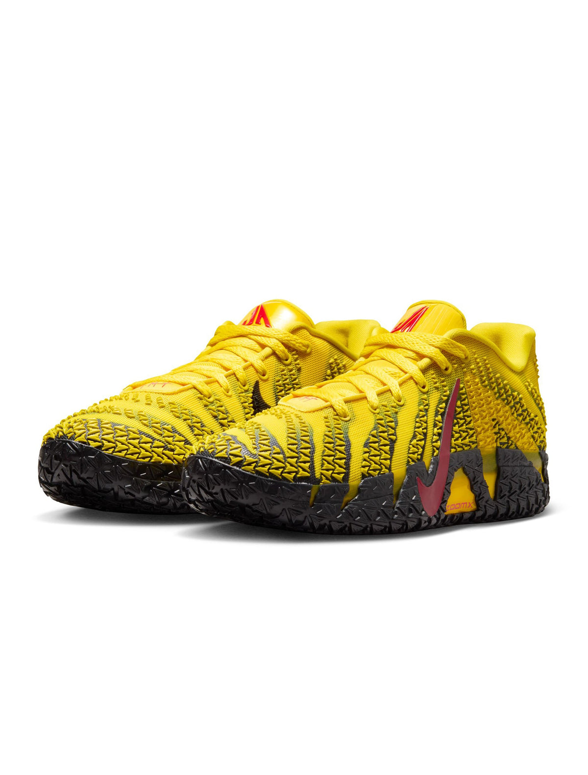 Denim Exchange Nike Men's Ja 3 Let Me Be Ja basketball shoes in vibrant yellow and purple suede with high-top design