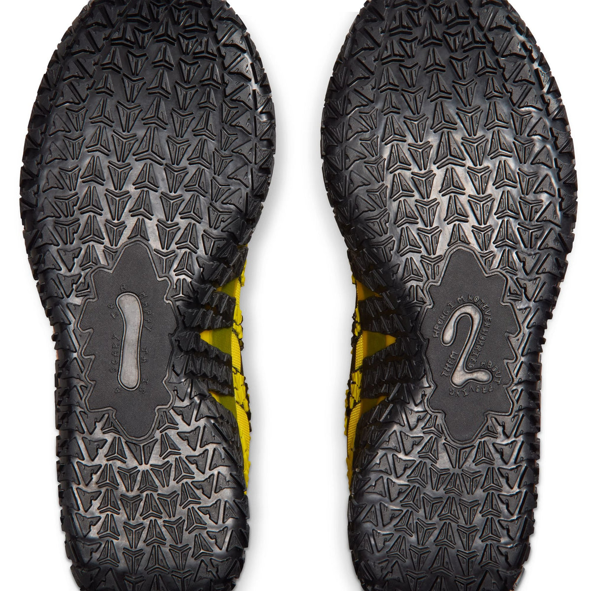 Nike men's Ja 3 “Let Me Be Ja” footwear in vivid yellow and blue, side view