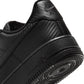 Nike men's Air Force 1 '07 black carbon fiber sneakers, side view