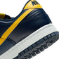 Nike Men’s Dunk Low Retro Blue Legend sneakers with blue and white colorway, casual athletic footwear, photographed from the side.