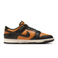Nike men's Dunk Low Retro sneakers in Desert Ochre, side view.