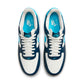 Nike men's Air Force 1 '07 sneakers in Armory Navy and Baltic Blue by Denim Exchange