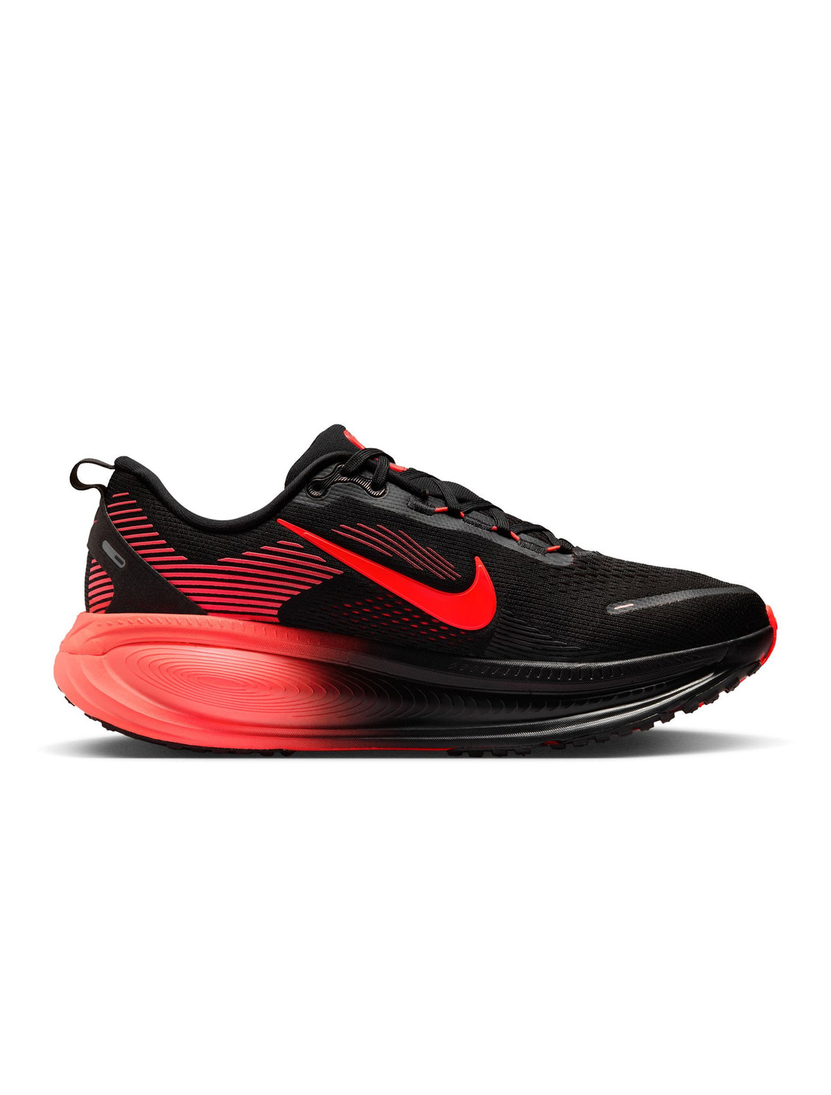 Nike Men's Vomero 18 black and bright crimson running shoes by Denim Exchange