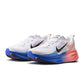 Nike men's Vomero 18 running shoes in white and blue, featuring lightweight design and breathable mesh uppers.