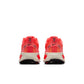 Nike Womens Vomero 18 Hot Lava running shoes with bright orange and black design, athletic footwear for women.