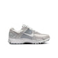Nike Women's Zoom Vomero 5 running shoes in Pure Platinum, showcasing the sleek design and breathable mesh upper.