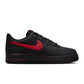 Nike men's Air Force 1 '07 LV8 black and University Red sneakers from Denim Exchange