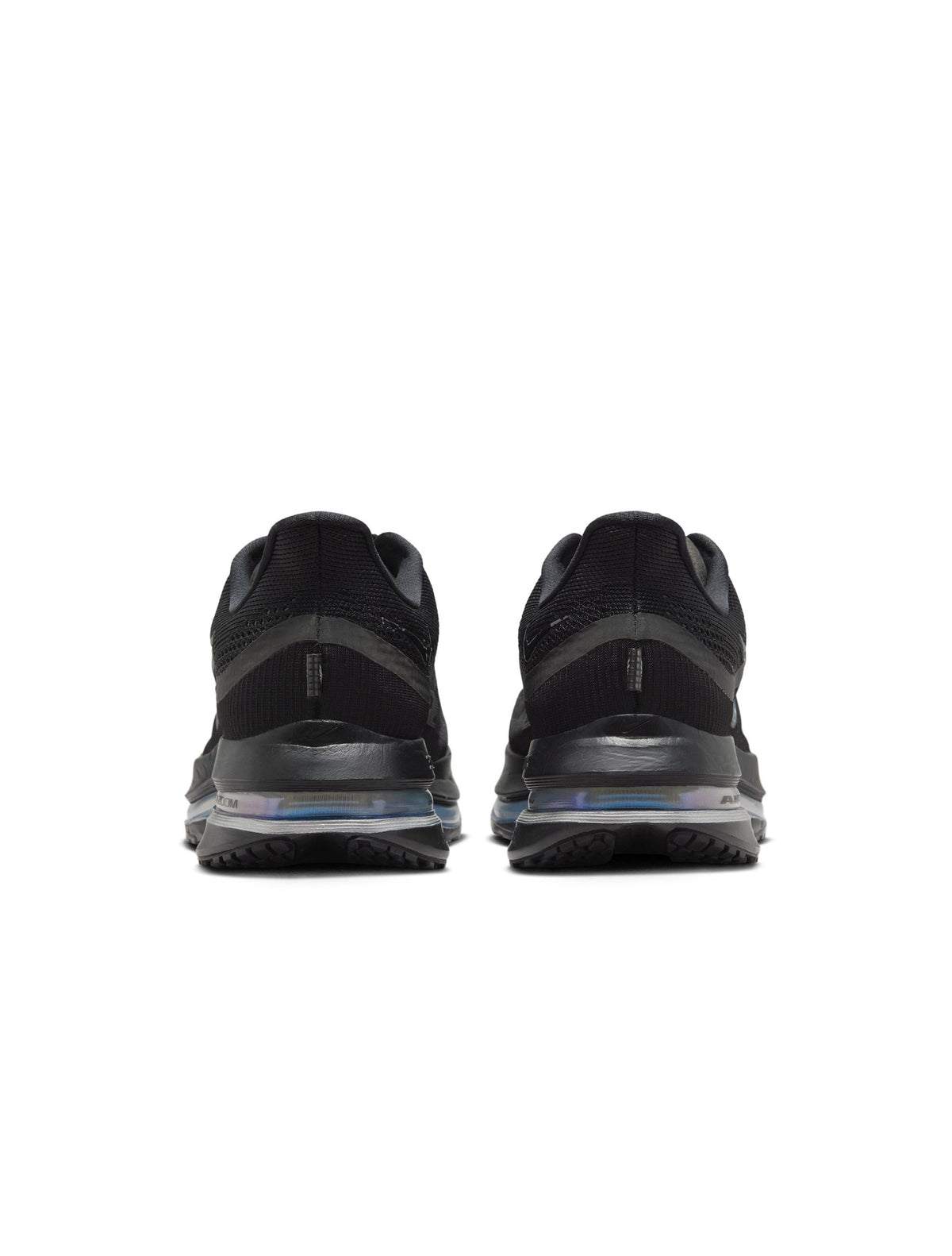 Nike men's Pegasus Premium black footwear, side view.