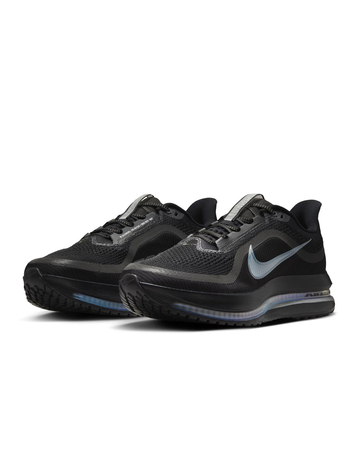 Black Nike men’s Pegasus Premium running shoes by Denim Exchange, side view